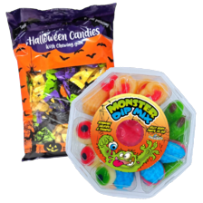 Halloween bubblegum of monster dip mix